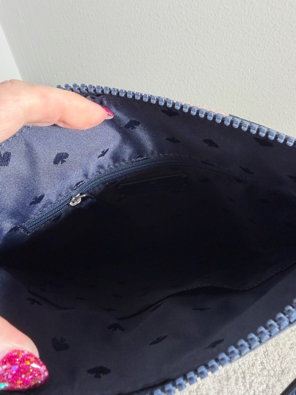kate spade Navy & Blush Jae Garden Crossbody Bag - Picture 4 of 8